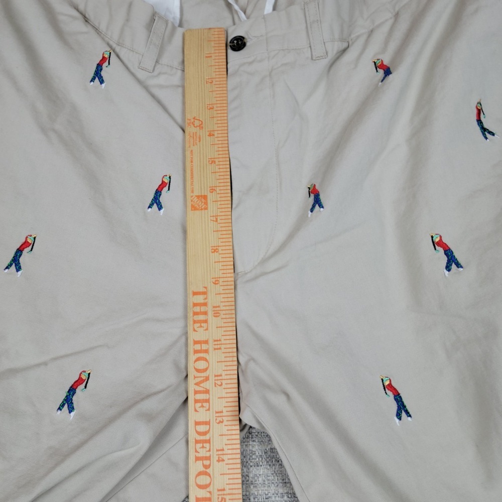 Castaway Nantucket Island Shorts Mens 40 Tan Embroidered Golfer Image Golf - Picture 5 of 11